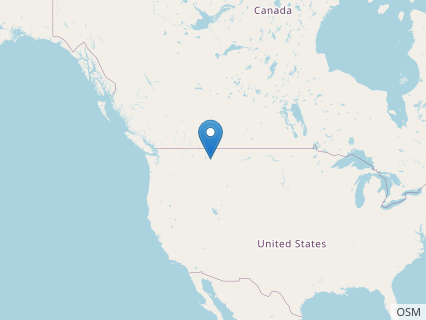 Locations where Ahshislepelta fossils were found.