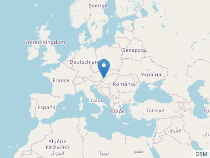 Locations where Ajkaceratops fossils were found.