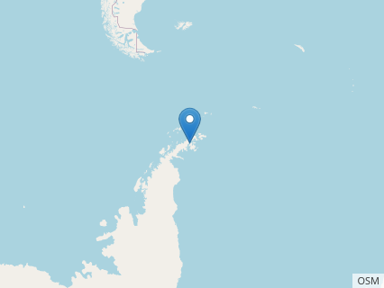 Locations where Antarctopelta fossils were found.