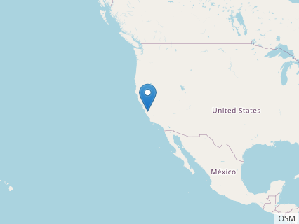 Locations where Aphrosaurus fossils were found.