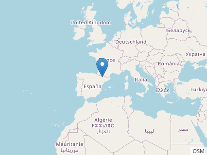 Locations where Arenysaurus fossils were found.