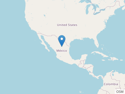 Locations where Coahuilaceratops fossils were found.