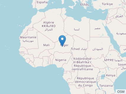 Locations where Cristatusaurus fossils were found.