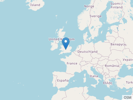 Locations where Cumnoria fossils were found.