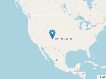 Locations where Daemonosaurus fossils were found.