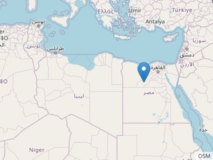 Locations where Deltadromeus fossils were found.