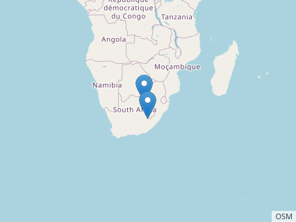 Locations where Dracovenator fossils were found.