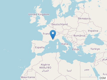 Locations where Gallodactylus fossils were found.