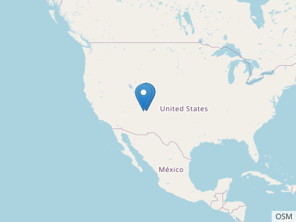 Locations where Glyptodontopelta fossils were found.