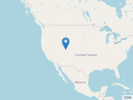 Locations where Iguanacolossus fossils were found.