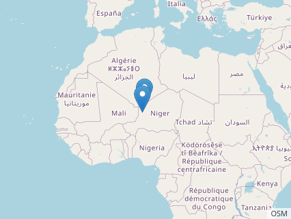 Locations where Inosaurus fossils were found.