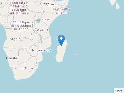 Locations where Lapparentosaurus fossils were found.