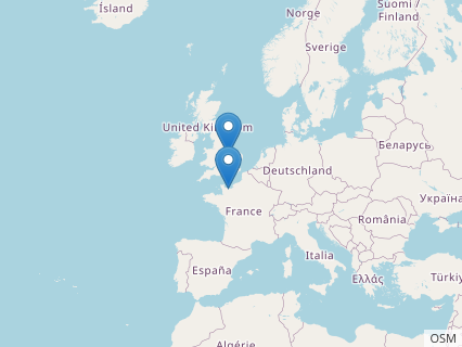 Locations where Loricatosaurus fossils were found.