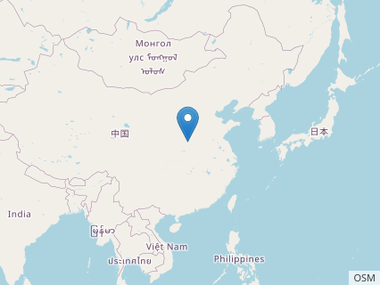 Locations where Luoyanggia fossils were found.