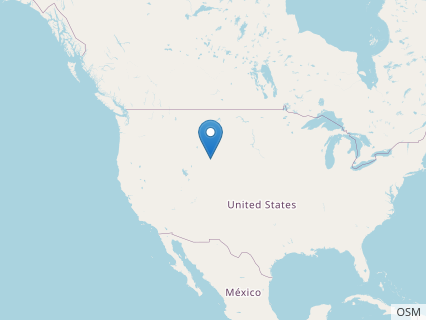 Locations where Megalneusaurus fossils were found.