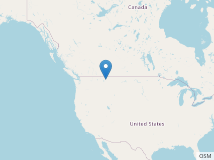 Locations where Montanazhdarcho fossils were found.