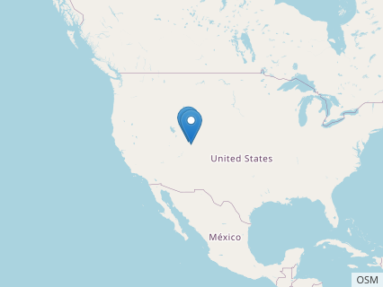 Locations where Mymoorapelta fossils were found.