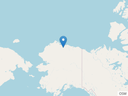 Locations where Nanuqsaurus fossils were found.