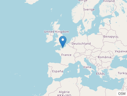 Locations where Normanniasaurus fossils were found.