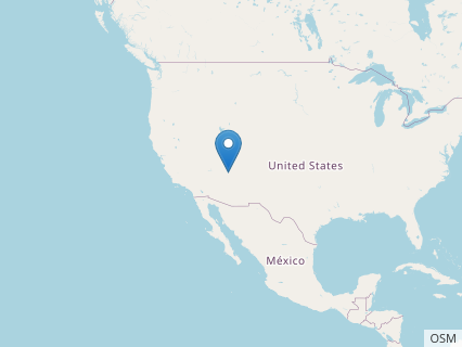 Locations where Rhamphinion fossils were found.