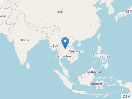 Locations where Siamotyrannus fossils were found.