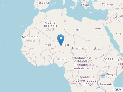 Locations where Spinophorosaurus fossils were found.