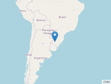 Locations where Spondylosoma fossils were found.