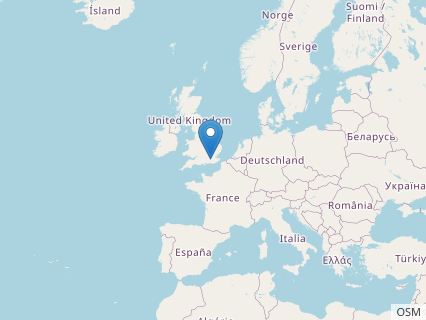 Locations where Thecospondylus fossils were found.