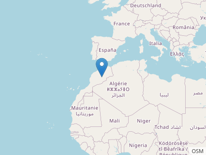 Locations where Thililua fossils were found.