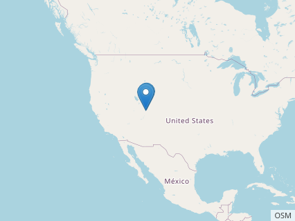 Locations where Utahraptor fossils were found.