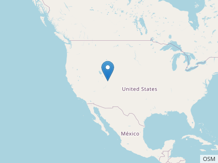 Locations where Venenosaurus fossils were found.