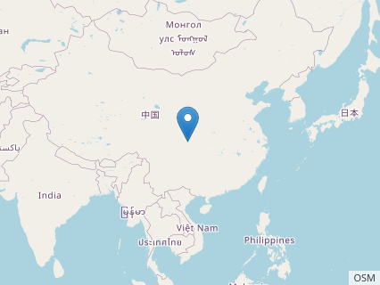 Locations where Yingshanosaurus fossils were found.