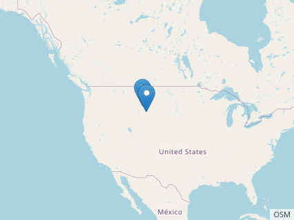 Locations where Zephyrosaurus fossils were found.